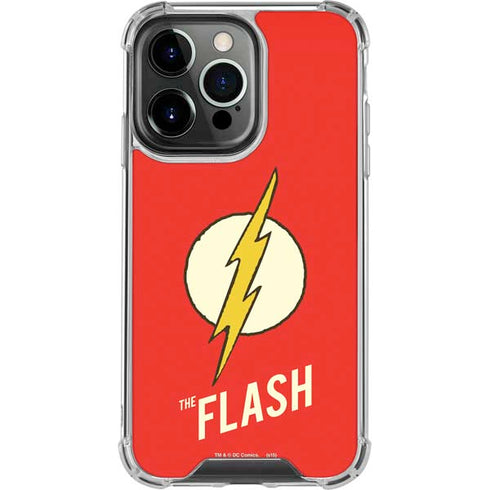 DC Comics The Flash Classic Emblem iPhone 16 Pro Clear Case